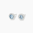 Mabina Donna - Orecchini in argento, topazi sintetici e diamanti lab grown - 564011