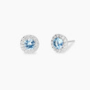 Mabina Donna - Orecchini in argento, topazi sintetici e diamanti lab grown - 564011