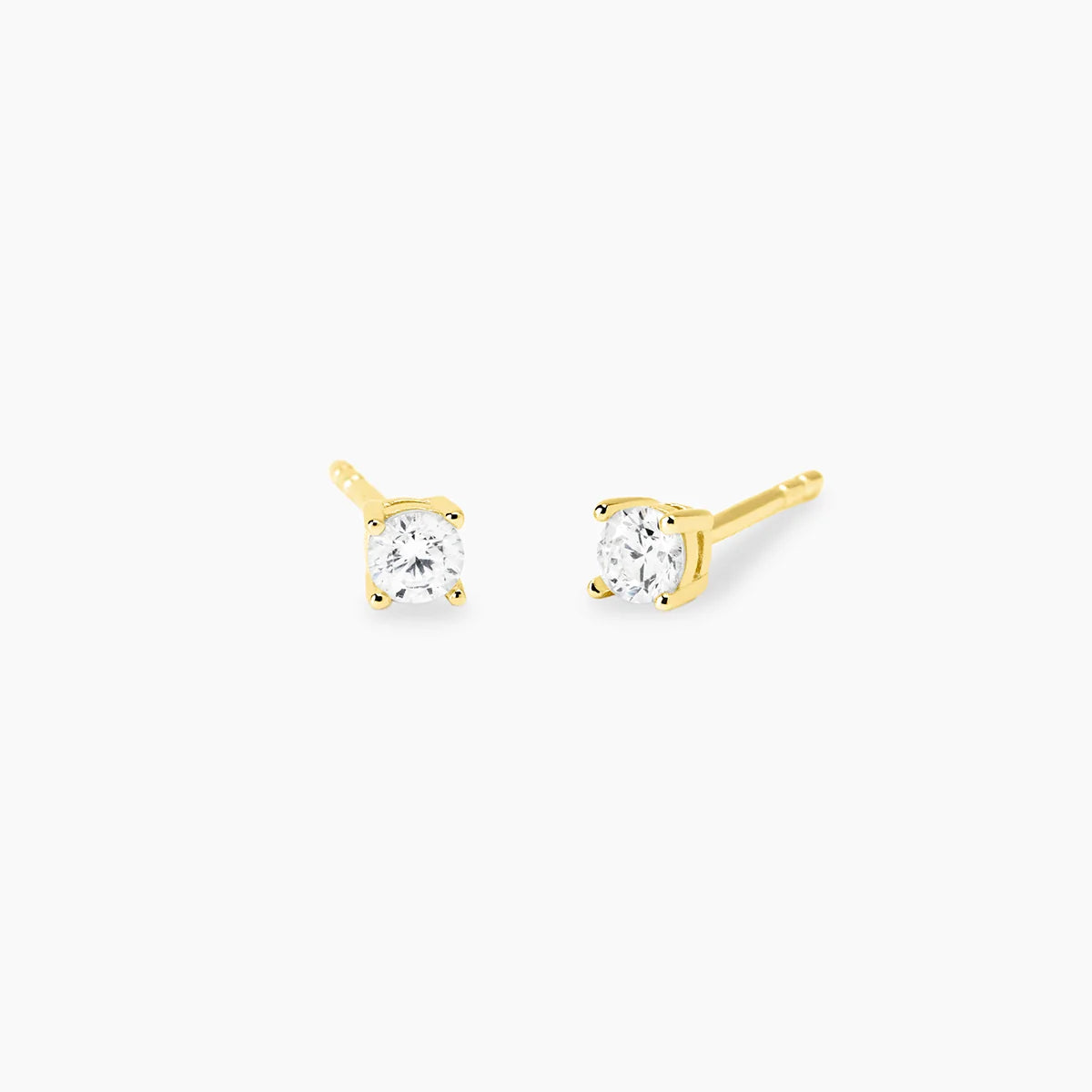 Mabina Donna - Orecchini PUNTO LUCE in argento dorato e diamanti lab grown - 564012
