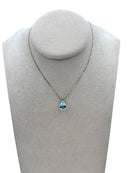 Mazza - Girocollo in oro bianco 18kt, acquamarina e diamanti, 2.15ct di acquamarina - CL D. ACQM 05-8x