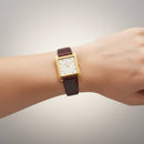 Vacheron Costantin Les Historiques carica manuale, cassa quadrata in oro giallo 18kt, 35mm - 31110/000J-3