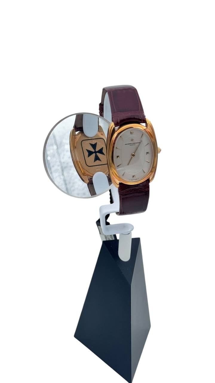 Vacheron Costantin Les Historiques automatico, cassa in oro giallo 18kt ovale, 35mm - 31110/000J-7885
