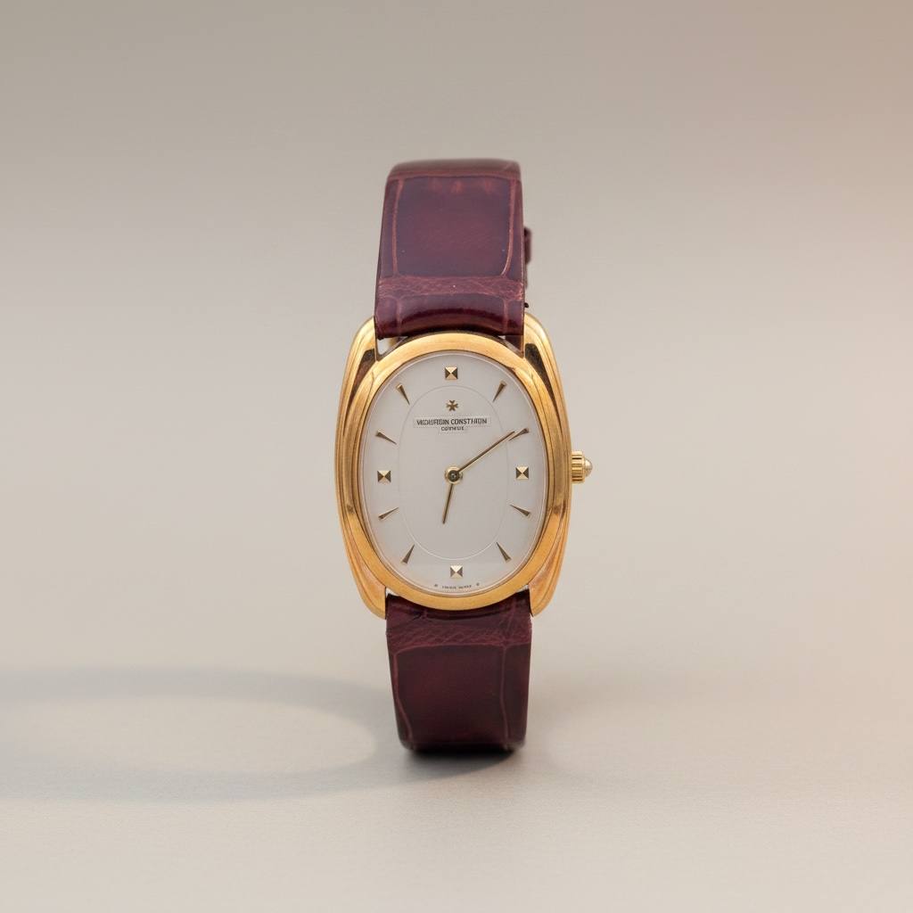 Vacheron Costantin Les Historiques automatico, cassa in oro giallo 18kt ovale, 35mm - 31110/000J-7885