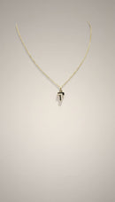 Collana Zancan in oro giallo 18kt, con croce in oro bianco 18kt e diamanti bianchi, 0.07ct - UC167GB