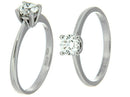 Giorgio Visconti Anello Solitario in oro bianco 18 kt con diamante naturale taglio brillante ct 0,30 - AB15559F