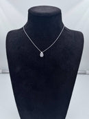 Girocollo a goccia Giorgio Visconti in oro bianco 18kt e diamanti, 0.14ct - GBX40376