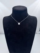 Girocollo Giorgio Visconti con diamanti taglio baguette in oro bianco 18kt, 0.28ct - GBX40441