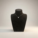 Girocollo Giorgio Visconti con diamanti taglio baguette in oro bianco 18kt, 0.28ct - GBX40441