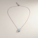 Girocollo Giorgio Visconti con diamanti taglio baguette in oro bianco 18kt, 0.28ct - GBX40441