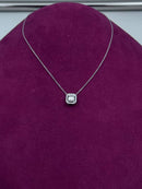 Girocollo Giorgio Visconti con diamanti taglio baguette in oro bianco 18kt, 0.28ct - GBX40441