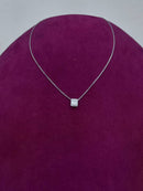 Girocollo Giorgio Visconti in oro bianco 18kt e diamanti baguette, 0.11ct - GBX40414