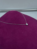 Girocollo Giorgio Visconti in oro bianco 18kt e diamanti baguette, 0.11ct - GBX40414