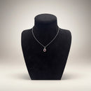 Girocollo Giorgio Visconti in oro bianco 18kt e rubino centrale, con giro di diamanti, 0.64ct di rubino - GB40452AR