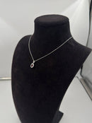 Girocollo Giorgio Visconti in oro bianco 18kt e rubino centrale, con giro di diamanti, 0.64ct di rubino - GB40452AR