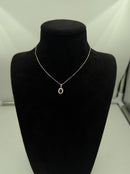 Girocollo Giorgio Visconti in oro bianco 18kt e rubino centrale, con giro di diamanti, 0.64ct di rubino - GB40452AR