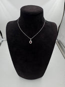 Girocollo Giorgio Visconti in oro bianco 18kt e rubino centrale, con giro di diamanti, 0.64ct di rubino - GB40452AR