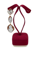LUCEDEIMIEIOCCHI Monorecchino pendente 3 cammei naturali in argento dorato - LDMO 800 OR