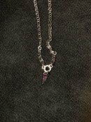 Girocollo Pianegonda in argento e pavè di rubini sul pendente, collezione Glittering Love - CA011162/R