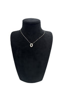 Girocollo Damiani in oro bianco 18kt e diamanti con pendente ovale - DDB32858