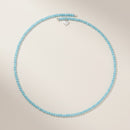 Chantecler Choker in Composite Turquoise and Silver - 42460