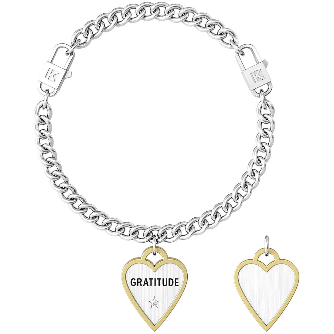 Kidult Women's Bracelet Love collection - HEART | GRATITUDE - 731940
