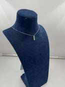 Collana Miluna in oro bianco 18kt, diamanti e 5 smeraldi - CLD5397