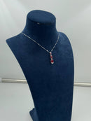 Collana trilogy Miluna in oro bianco 18kt, diamanti e rubini - CLD5366