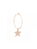 SINGLE SMALL CIRCLE EARRING WITH STAR - OR05310