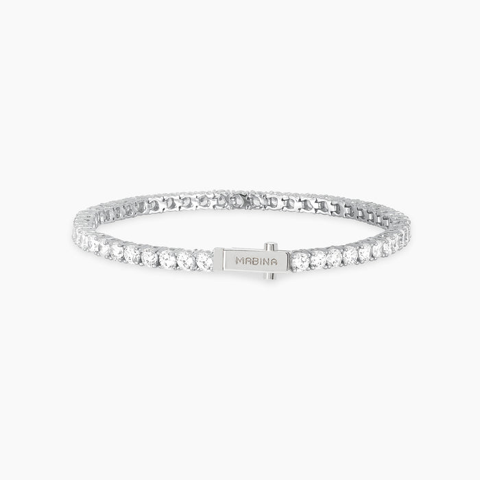 Mabina Donna Bracciale tennis in bronzo e argento - 636003