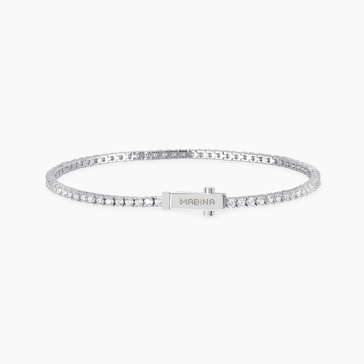 Mabina Donna Bracciale tennis in bronzo e argento - 636010