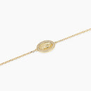 Mabina Donna Bracciale in bronzo e argento dorato con ciondolo Madonnina - LADY MADONNA - 636079