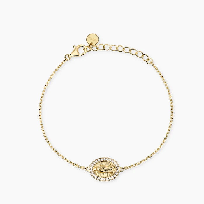 Mabina Donna Bracciale in bronzo e argento dorato con ciondolo Madonnina - LADY MADONNA - 636079