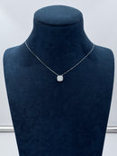 Diana - Collana punto luce in oro bianco 18kt e mosaico di diamanti - CL MAGIC 04-1