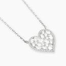 Mabina Donna Girocollo in bronzo e argento con pendente cuore in zirconi - TI VOGLIO - 656129