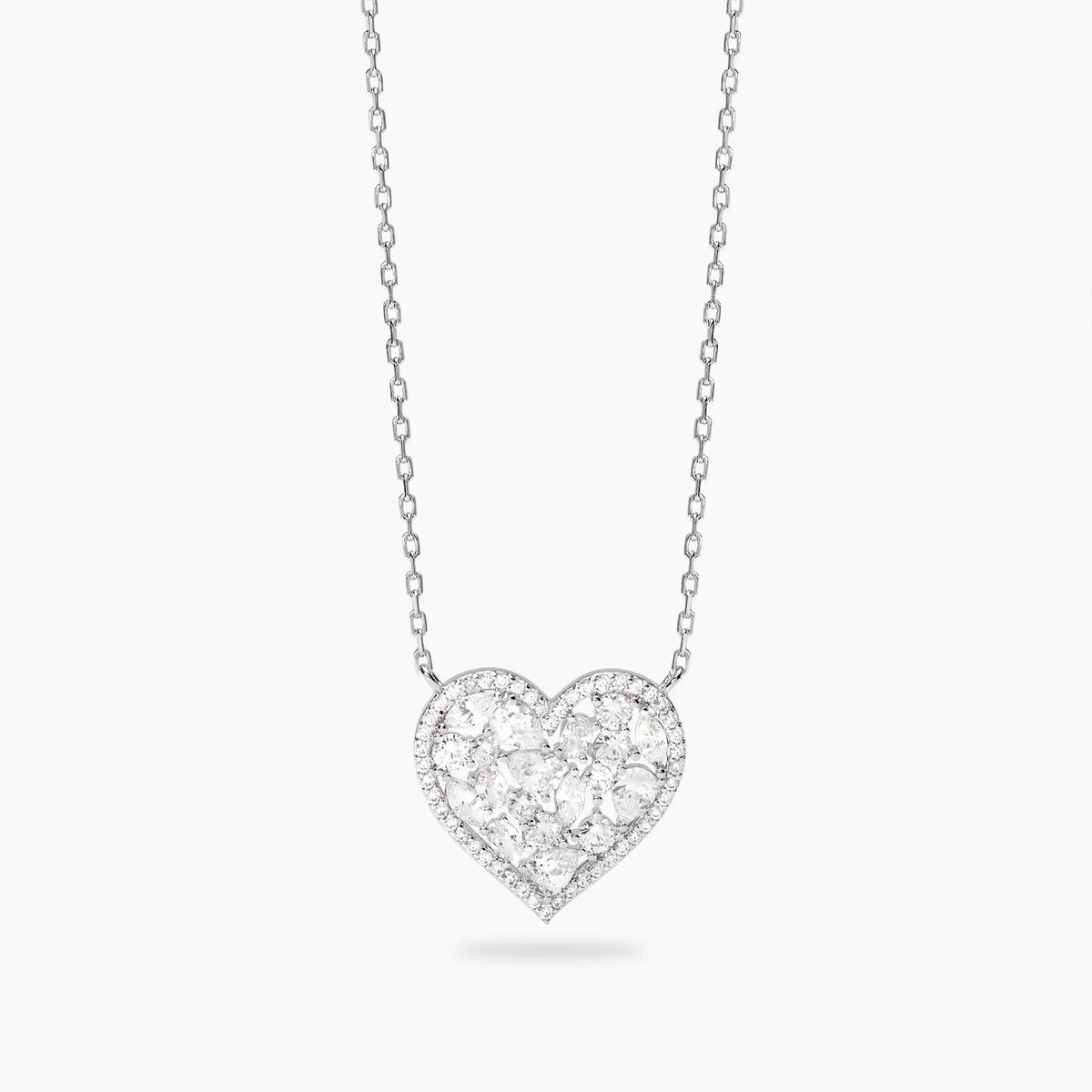 Mabina Donna Girocollo in bronzo e argento con pendente cuore in zirconi - TI VOGLIO - 656129