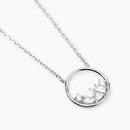Mabina Donna Girocollo in bronzo e argento con pendente di zirconi - REEF - 656131