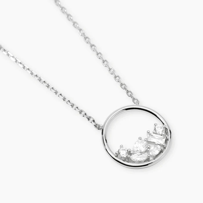 Mabina Donna Girocollo in bronzo e argento con pendente di zirconi - REEF - 656131