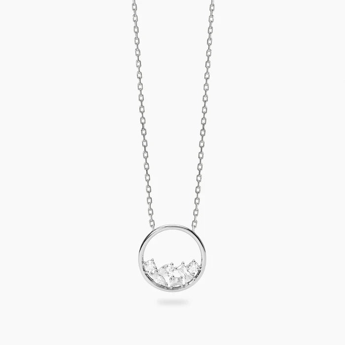 Mabina Donna Girocollo in bronzo e argento con pendente di zirconi - REEF - 656131