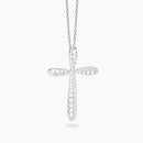 Mabina Donna Girocollo in bronzo e argento con pendente croce in zirconi - UNICA - 656133