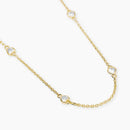 Mabina Donna Girocollo in bronzo e argento dorato con punti luce cuore in zirconi - SPOTLIGHT - 656137