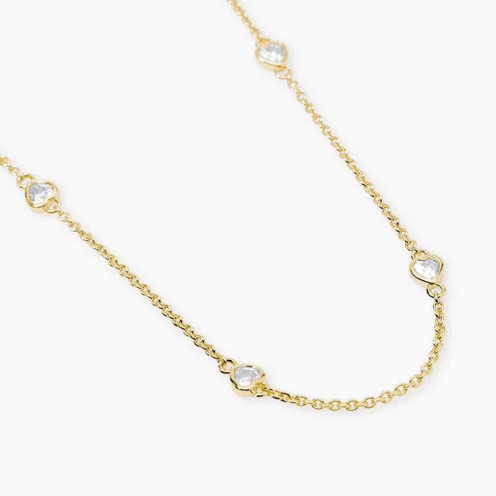 Mabina Donna Girocollo in bronzo e argento dorato con punti luce cuore in zirconi - SPOTLIGHT - 656137