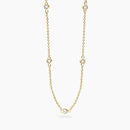 Mabina Donna Girocollo in bronzo e argento dorato con punti luce cuore in zirconi - SPOTLIGHT - 656137