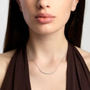 Mabina Donna Girocollo in bronzo e argento con punti luce in zirconi - ORIZZONTE - 656154