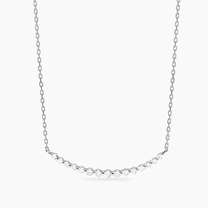 Mabina Donna Girocollo in bronzo e argento con punti luce in zirconi - ORIZZONTE - 656154