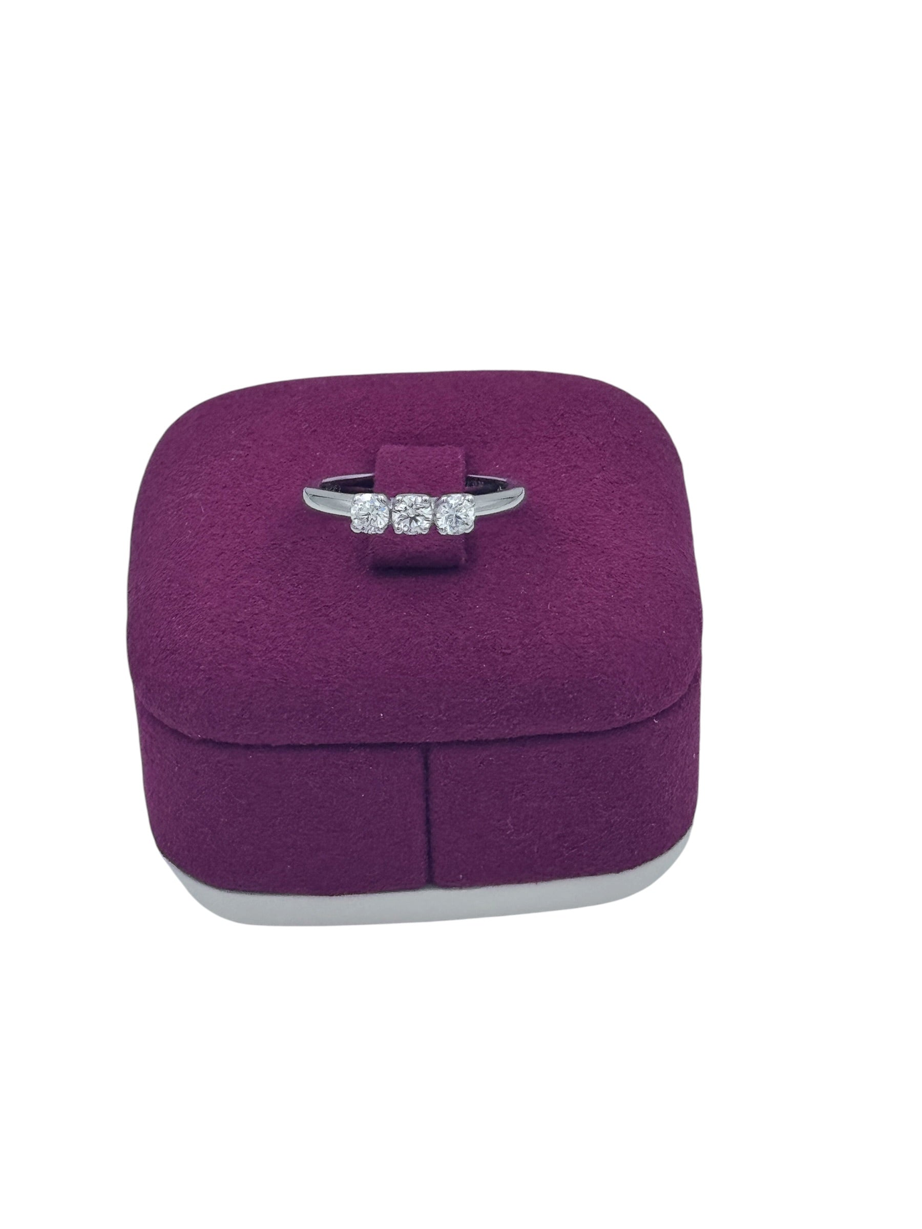 ANELLO TRILOGY GIORGIO VISCONTI IN ORO BIANCO 18kt E DIAMANTI, 044ct - AB15984B