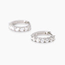 Mabina Donna Orecchini a cerchio in bronzo e argento con zirconi - SOIRÉE - 666029