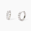 Mabina Donna Orecchini a cerchio in bronzo e argento con zirconi - SOIRÉE - 666029