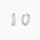 Mabina Donna Orecchini a cerchio in bronzo e argento con zirconi - CAROLINA - 666159