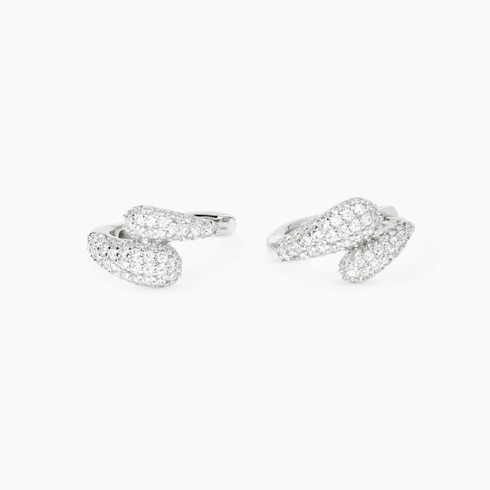 Mabina Donna Orecchini a cerchio in bronzo e argento con punti luce in zirconi - EVVIVA - 666160