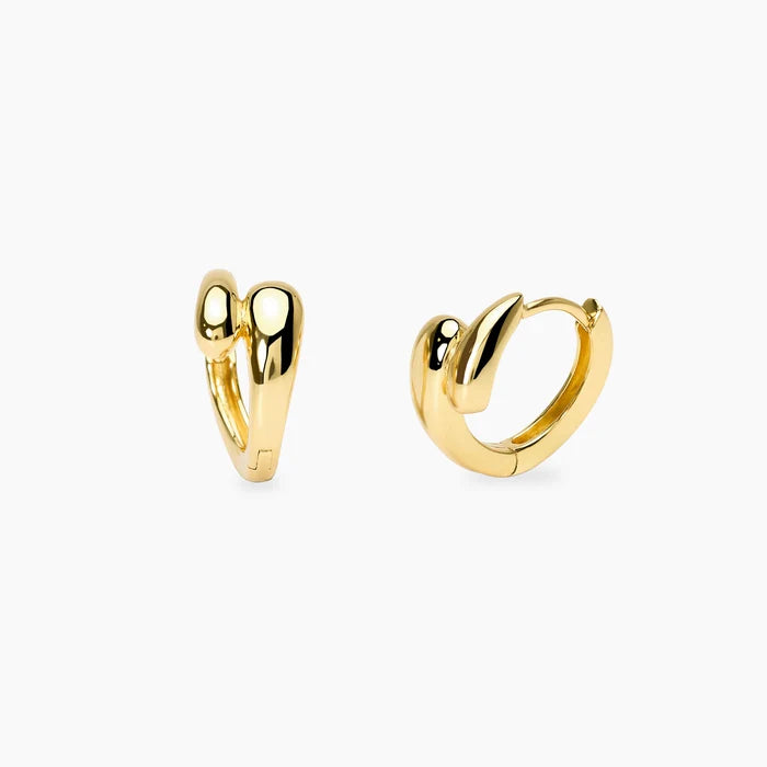 Mabina Donna Orecchini a cerchio in bronzo e argento dorato - EVVIVA - 666161